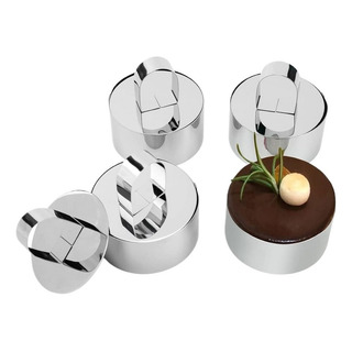 Molde De Aro De Acero Inoxidable Para Pasteles, 4 Piezas. Molde De Aro De Acero Inoxidable Para Pasteles, 4 Piezas.