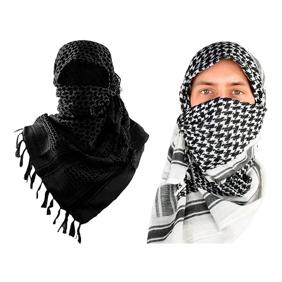2 Pañuelos Turcos Shemagh Tacticos Arabes Airsoft Paintball 