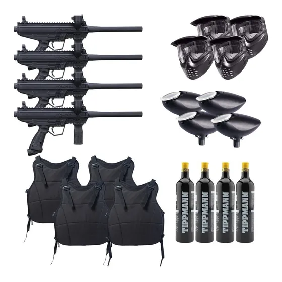 Paquete Campo Gotcha Co2 Tippmann Stormer Basic Xchws P