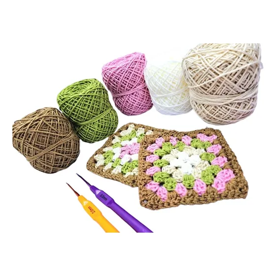 Kit Crochet Basico: 5 Macrame 2 Mm X 50 Gr, Agujas, Ganchos