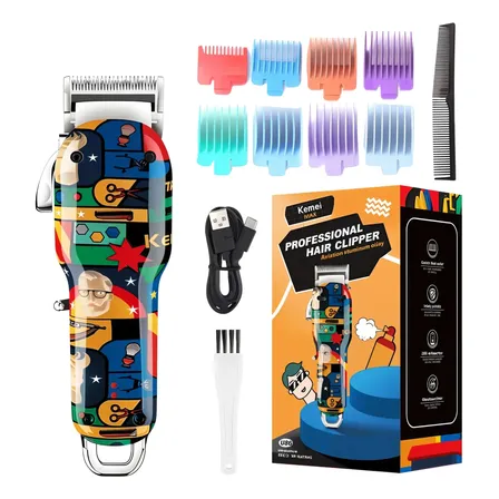 Cortadora De Pelo Kemei Km Max2092 Inalámbrica Blanco