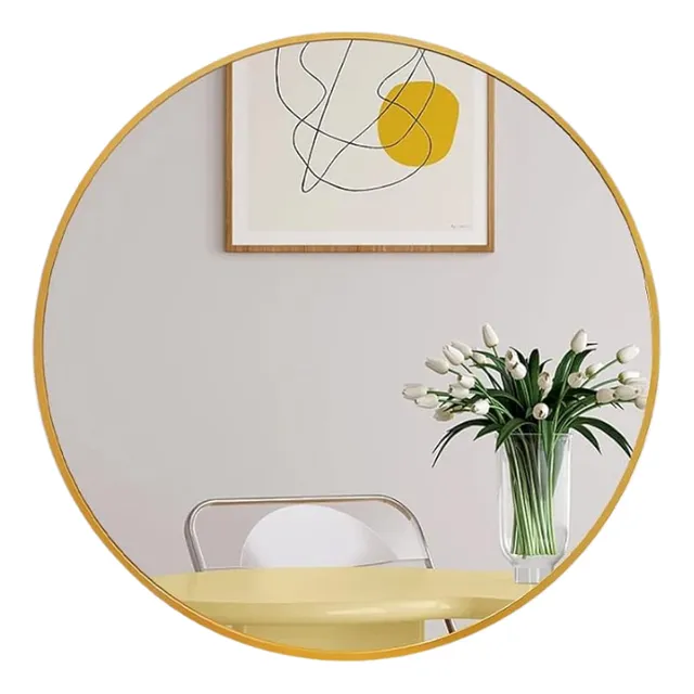 Espejo Circular Decorativo Multifuncional Bandeja Pack X2