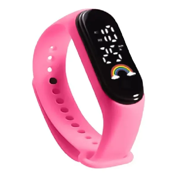 Reloj Digital Led Pulsera Táctil Silicona Para Niños Y Niñas