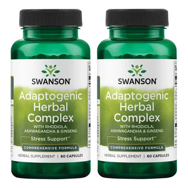 Rhodiola, Ashwagandha Y Ginseng Complex 60cap Swanson