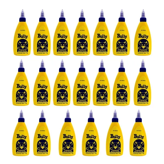 Pegamento Blanco Bully 110gr Pack C/20 Pzs