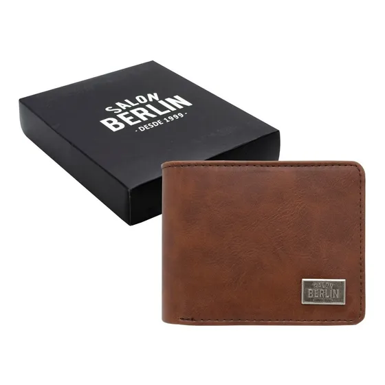 Salon Berlin Billetera Hombre Con Tarjetero Marron Sb502chs