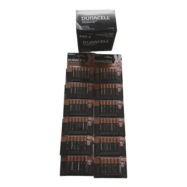 (72)(duracell Pilas Aaa 6 Alcalinas 1.5v, 6 Pack 12 Tarjetas