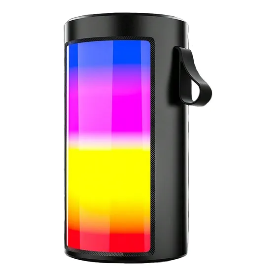 Zqs-1201 Bocina Portátil Bluetooth Con Rgb Anti-polvo Y Fm Color Negro