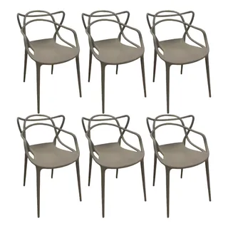 Kit 6 Cadeiras Allegra Masterchair EmpilhĂĄvel Varias Cores Kit 6 Cadeiras Allegra Masterchair EmpilhĂĄvel Varias Cores