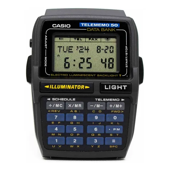 Casio Dbc 30 Con Case De Dbc 63 Telememo 50 1997 Prístino