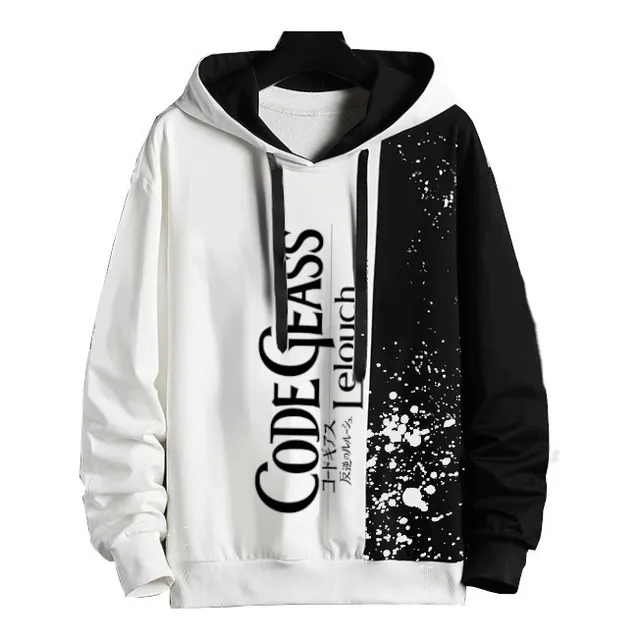 Casaco Moletom Moleton Metade P&b Code Geass 1 Mdl010