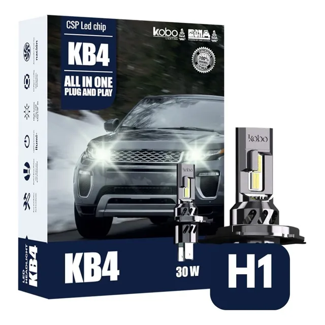 Kit Focos Led Kb4 Chip Csp 12v 30,000 Lm H4 H7 H11 Auto Moto