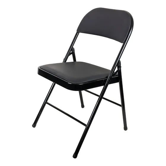 Silla Plegable Metálica Resistente, Con Asiento Y Respaldo Acolchados - Ideal Eventos, Conferencias, Etc