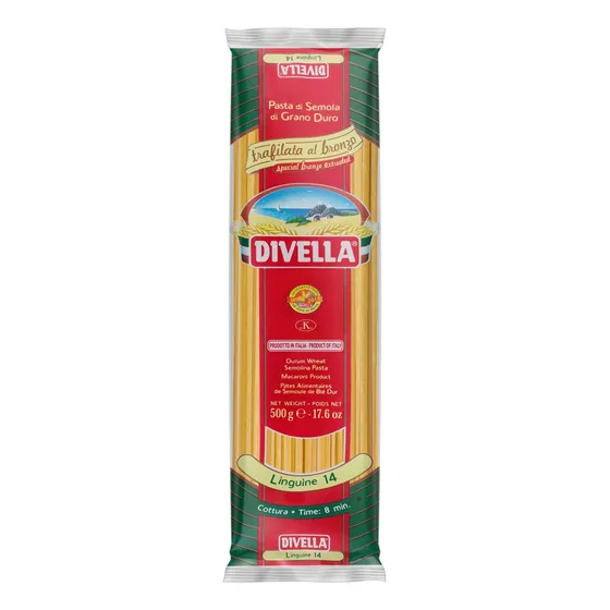 Macarrão de Trigo Grano Duro Linguine 14 Divella Pacote 500g