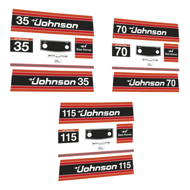 Kit Calcos Motor Johnson 140 - Sea Horse - Fuera De Borda