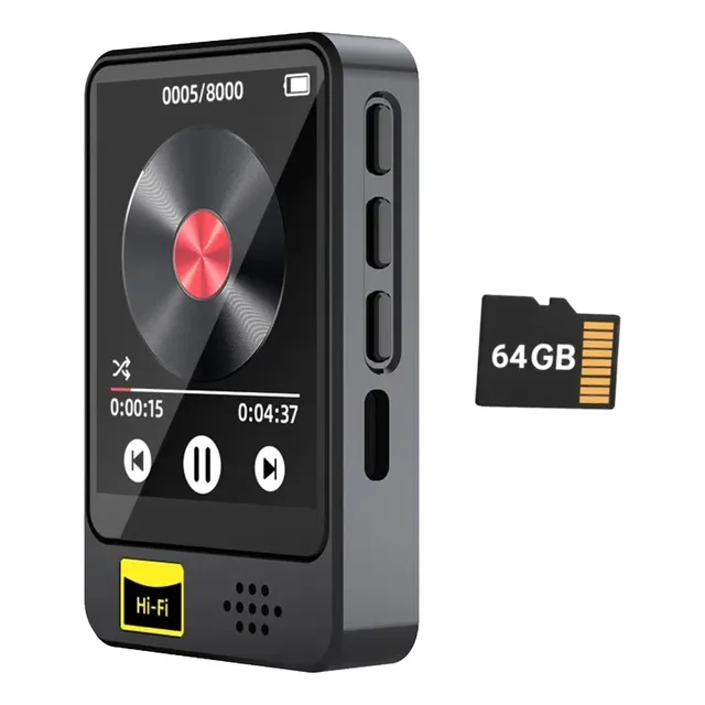 Reproductor Mp3 Mini Portátil Música Mp4 Con Bluetooth 64g