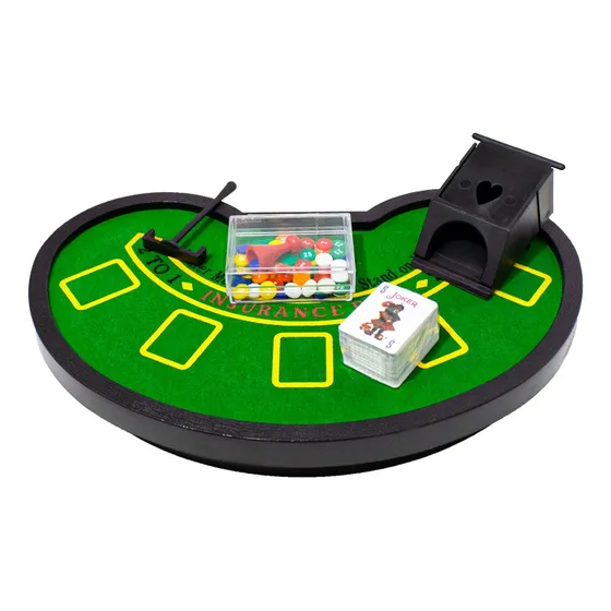Mini Juego De Mesa De Blackjack Familiar 26x16x3.9cm