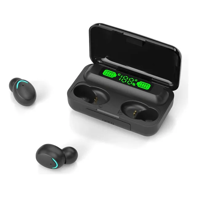 Auriculares Inalambricos F9-5 Lh-3194 Color Negro
