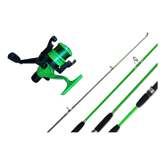 Combo Pesca Variada Caña 2tr. 1.8 Maciza + Reel Tero + Tanza