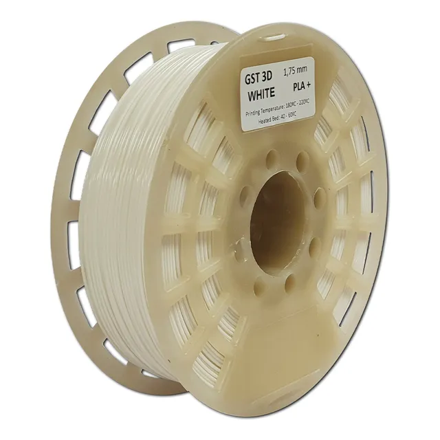 Filamento Gst 3d Pla+ Premium 1,75mm X1 Kg - Sin Caja Color Blanco