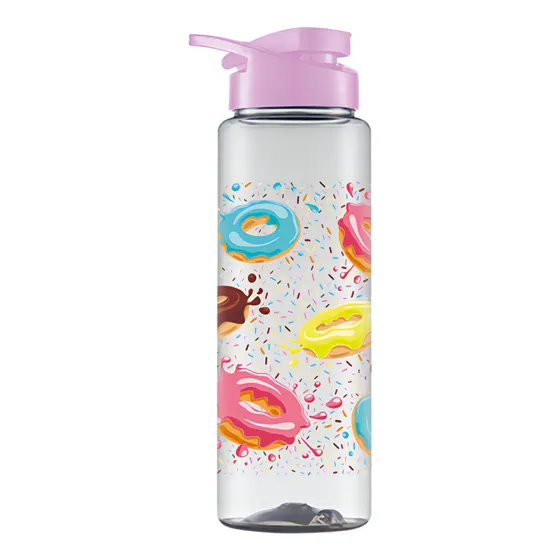 Garrafa Água Bandeirante Colorida 750ml Donnut