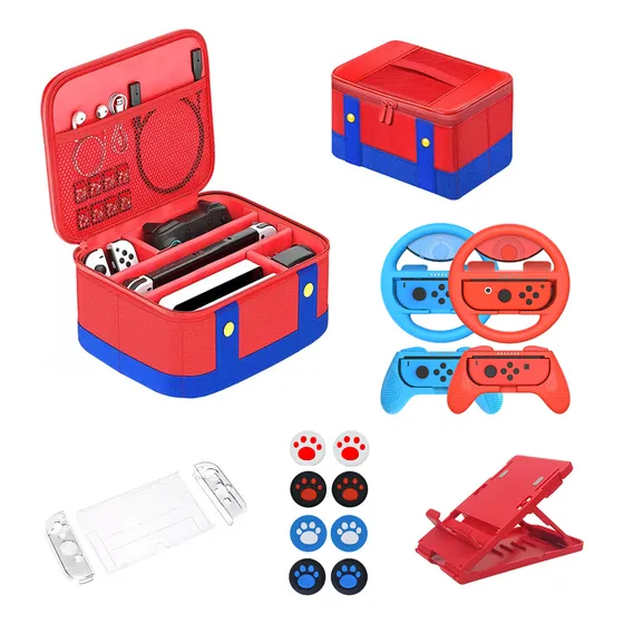 Kit De Estuche Accesorios Funda Nintendo Switch 19pcs