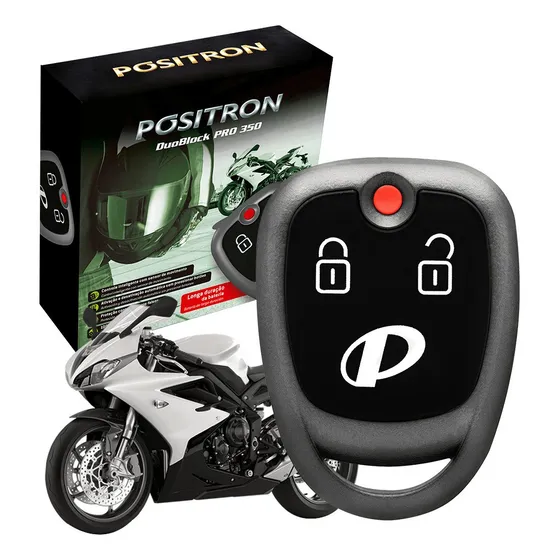 Alarme Para Motos Duoblock Pro350 G8 Universal Pósitron