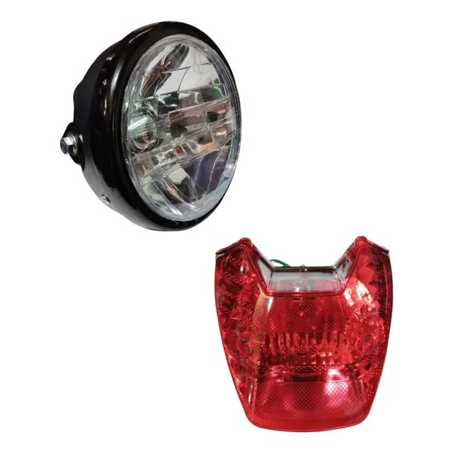 Kit Opticas Faros Motomel Cg 150 S2 Completos Con Lamparas
