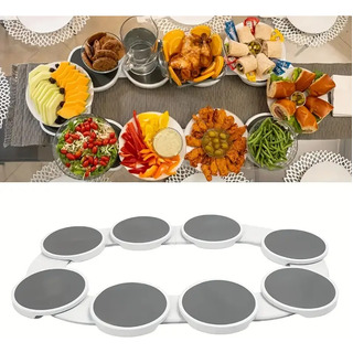 Mesa De Comedor Bandeja Giratoria Bandeja De Comida Portátil Mesa De Comedor Bandeja Giratoria Bandeja De Comida Portátil
