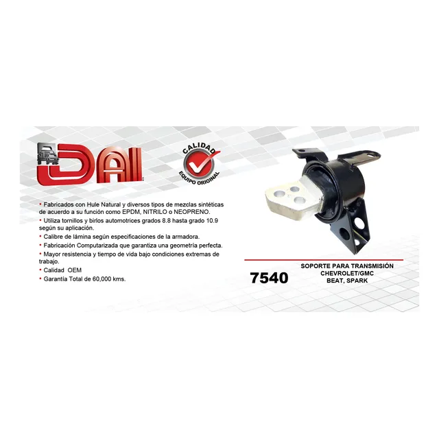 Soporte Transm Caja Spark 2011 2012 2013 2014 2015 2016