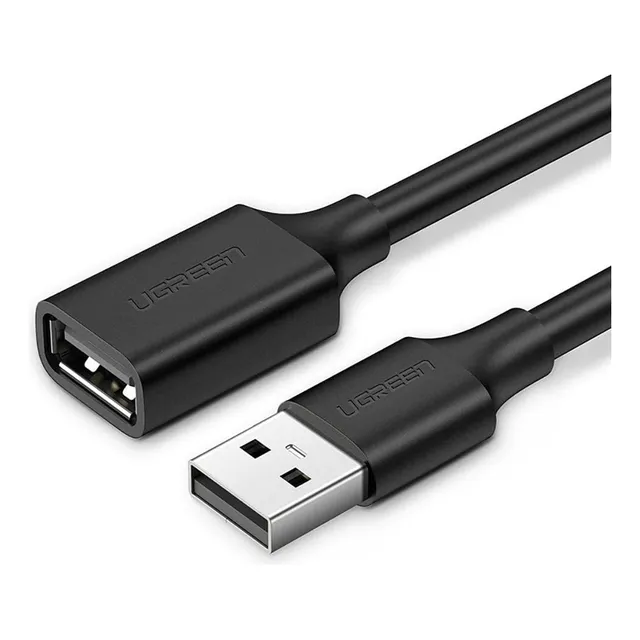 Ugreen Cable Usb 2.0 A Macho A A Hembra 1m (negro)