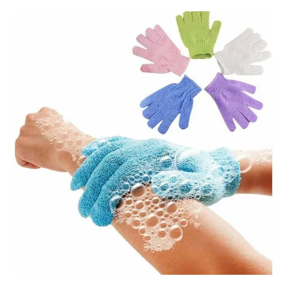 Pack X 12 Guantes Exfoliantes Ducha Limpieza Desinfeccion