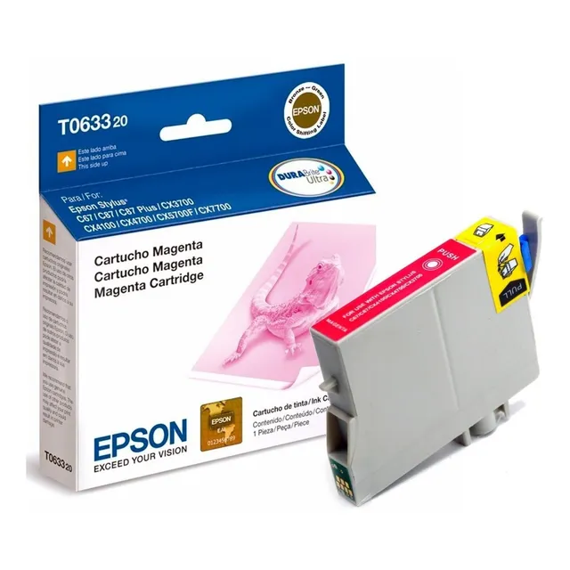 Cartucho Epson Stylus Pro T063 Magenta C67 87 Cx3700 8ml /v
