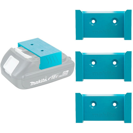 Kit 3x Suporte De Parede Ou Bancada Para Bateria Makita 18v Kit 3x Suporte De Parede Ou Bancada Para Bateria Makita 18v