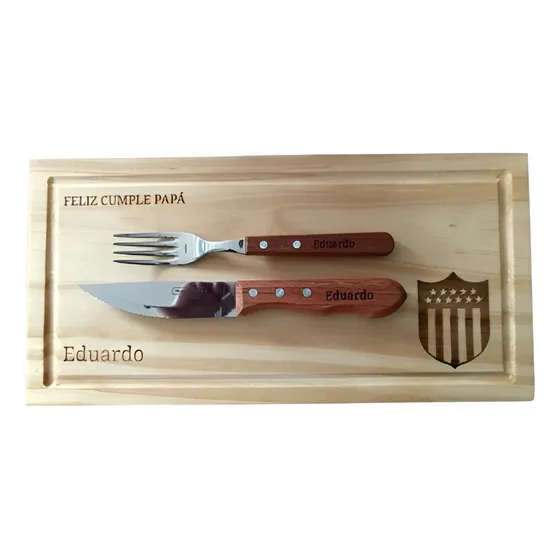 Tabla + Cubiertos Personalizados
