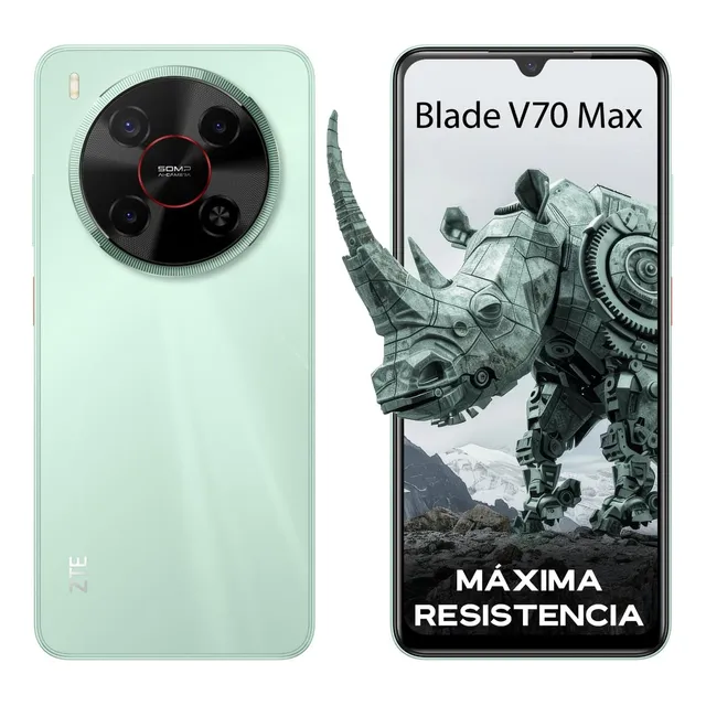 Zte Smartphone Blade V70 Max Verde 256gb Ram 14gb(4+10gb Dinámica)