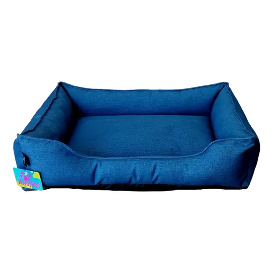 Cama Pet G Cama Pra Cachorro Em Índigo Jeans 73x53 Com Zíper
