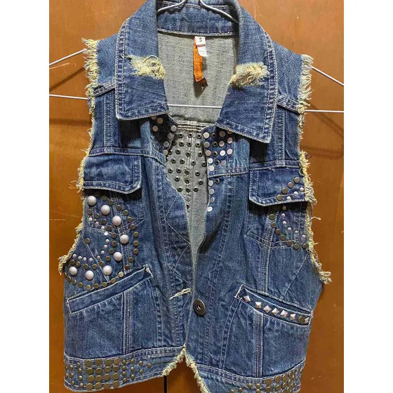 Chaleco De Jeans Dama Talla S. Usado