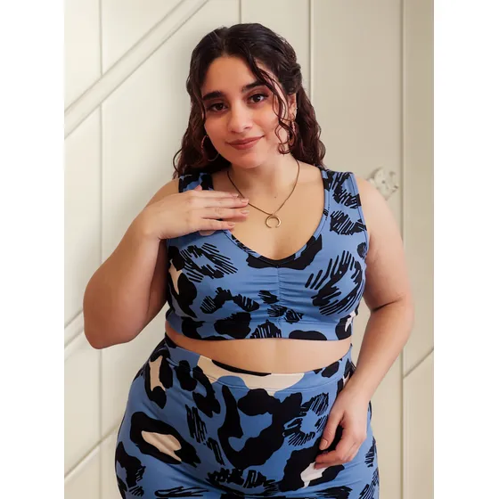 Top Mujer Ananá Plus Size Animal Print Modal Talle Grande