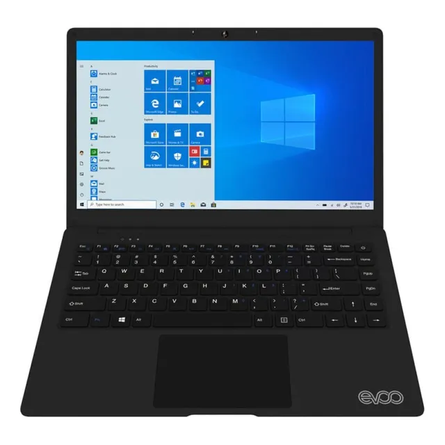 Laptop Evoo Ultra Thin 14 Pulgadas Intel Celeron 4gb 64gb Negro