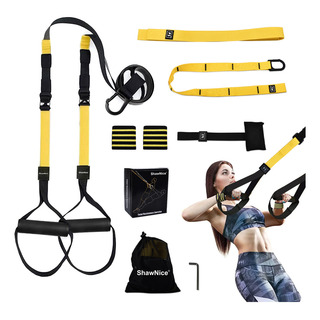 Suspensión Entrenamiento Bandas De Resistencia De Tipo Trx Shawnice H810 Negro Suspensión Entrenamiento Bandas De Resistencia De Tipo Trx Shawnice H810 Negro