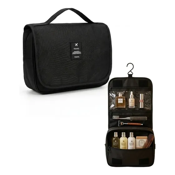 Necessaire Viagem Organizador Gancho Dobrável Mala Unissex