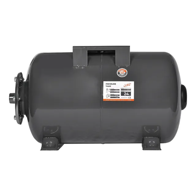 Tanque Precargado Hidroneumatico Horizontal Met 24 Lts Leo