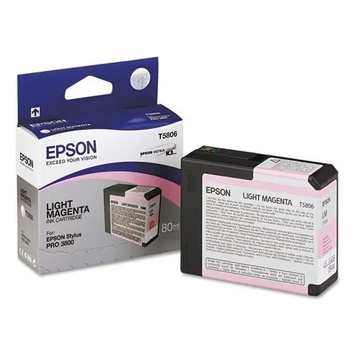 Cartucho De Tinta Epson T580600 Color Magenta Claro De 80 Ml