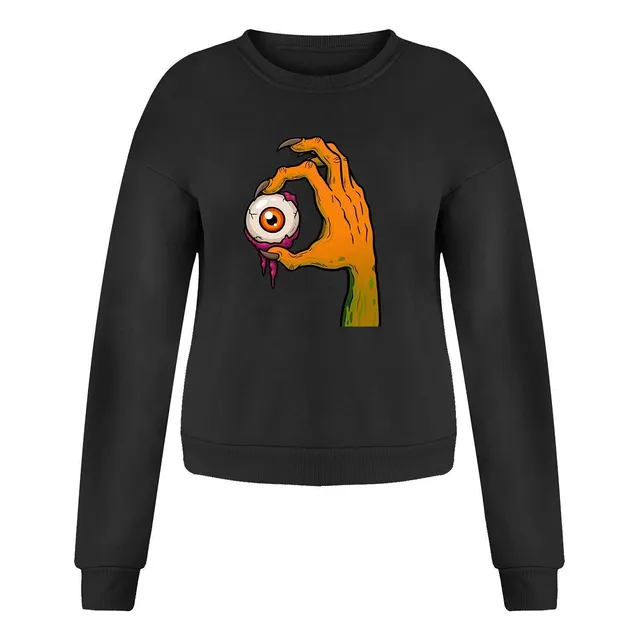 Sudadera Capucha Talla Dobladillo Dividido Largo Para Mujer