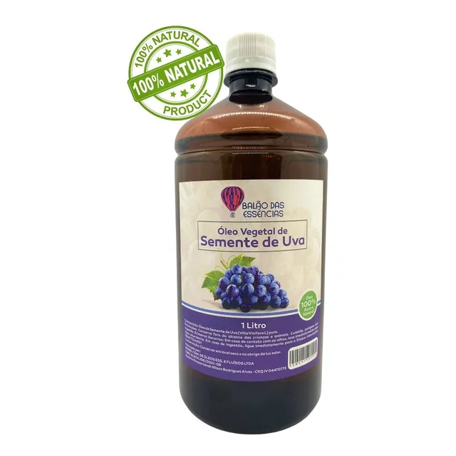 Ăleo Vegetal Semente De Uva 100% Puro - 1 Litro Ăleo Vegetal Semente De Uva 100% Puro - 1 Litro