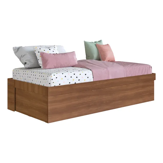 Cama Baúl 1 Plaza Estambul Nogal