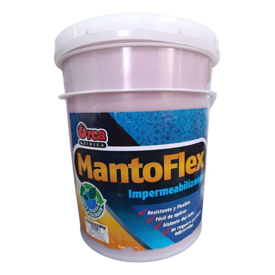 Manto Flex Pint Elastomerica Rojo Y Verde Cuñete 5 Gal