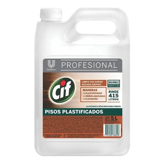 Limpiador De Pisos Cif Plastificados X 5 Lts Unilever