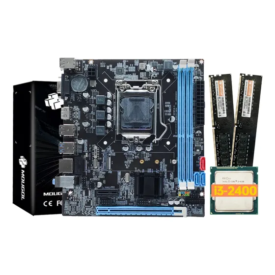 Kit De Placa Madre Mougol B75, Cpu Intel I5-2400 Y 16 Gb De Color Azul